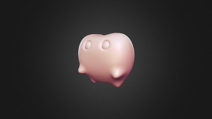 Heart Monster 3D Model