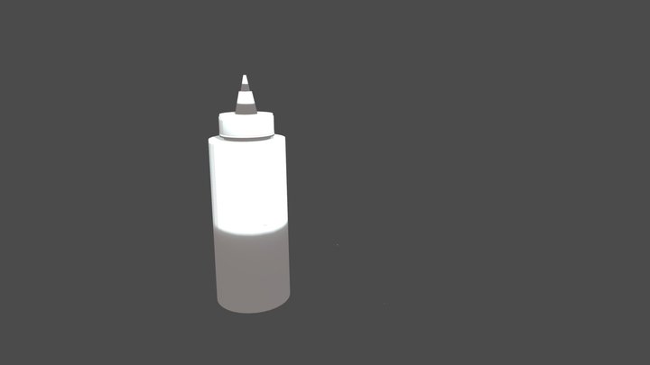 Tacky Glue Bottle Animated 3D Model