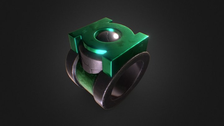 Green Lantern's Ring 3D Model