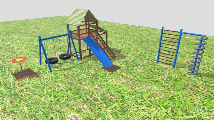 Детская площадка 3D Model