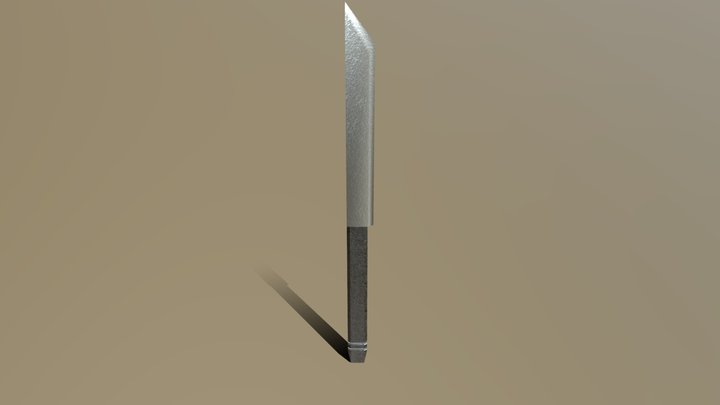 Knife medieval 3D Model