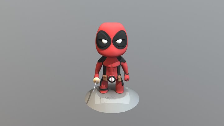 Little Deadpool 3D Model