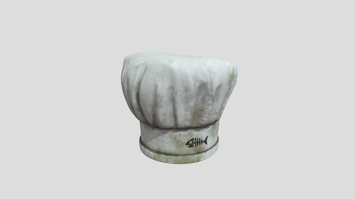 Chef Hat (Dusty) 3D Model
