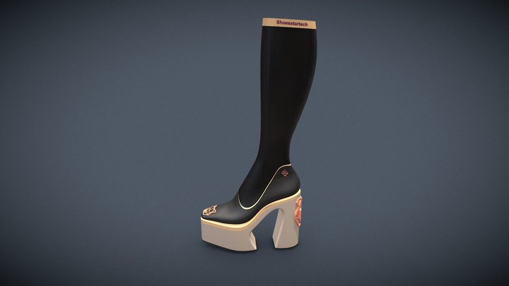 High top Boot - Lilysa 3D Model