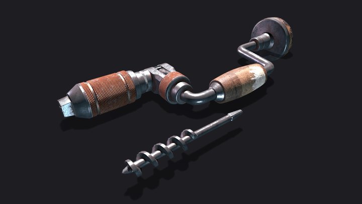 STANLEY No. 73 Bit Brace 3D Model