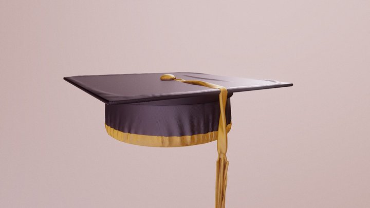Graduation Cap 3D Model