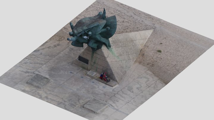 Monument to Evpatoria landing 3D Model