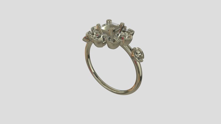 ATRG017 goldring wedding engagement luxury – Free 3D Model STL