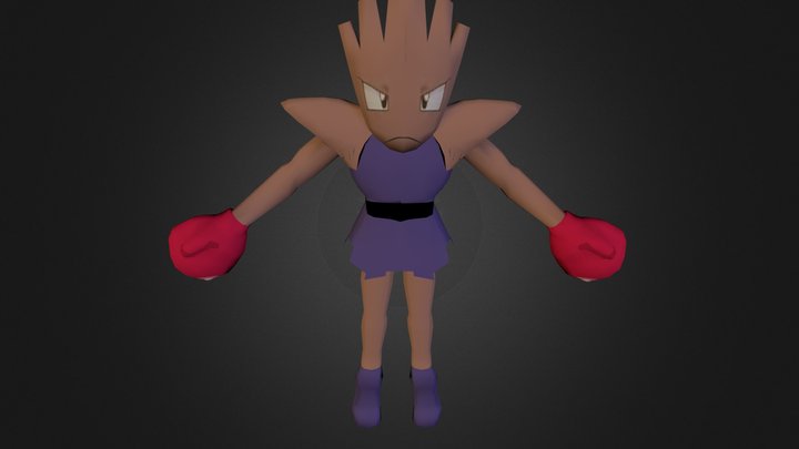 Hitmonchan Redone 2 3D Model