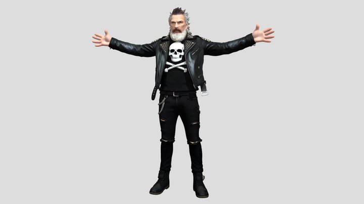 Vocalist, Guitarist - The Supreme Leaders, Tpose – Free 3D Model STL