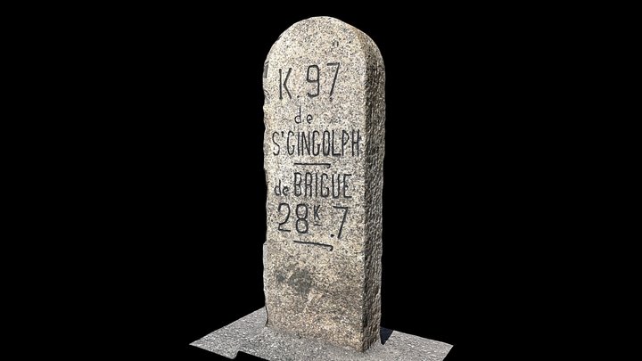 Route Saint-Gingolph - Brigue km 97 – Kostenloses 3D-Modell STL