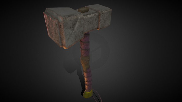 Medieval hammer 3D Model