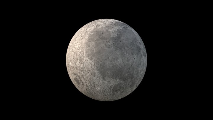 (FREE) 3D Moon Model 3D Model