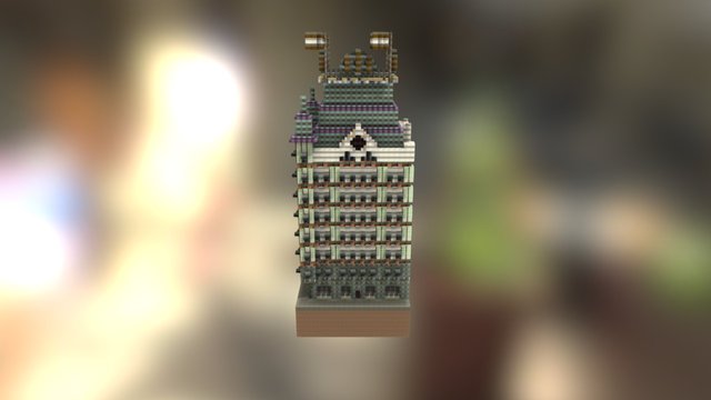 Witte huis in minecraft - Rotterdam 3D Model