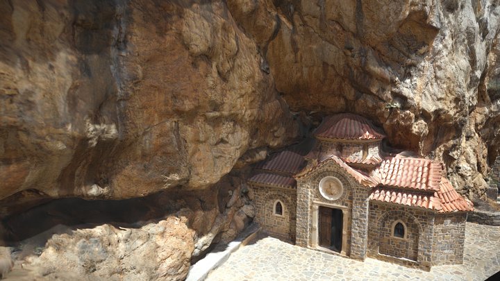 Agios Nikolaos Chapel, Kotsifou Gorge, Crete 3D Model