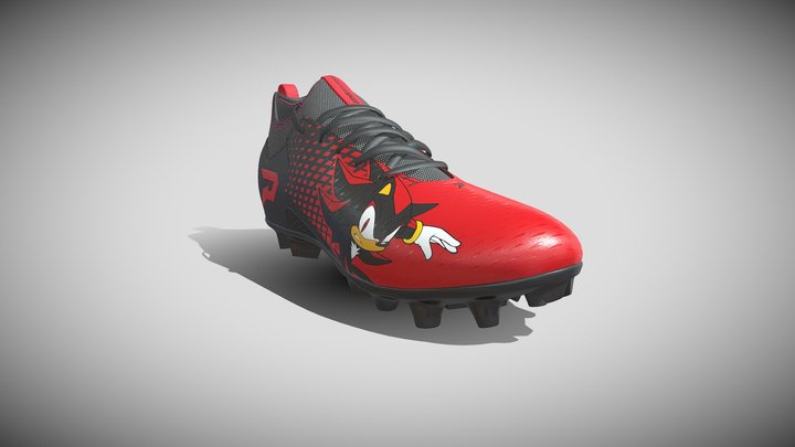Shadow the Hedgehog Shoes 3D Model 3D Model