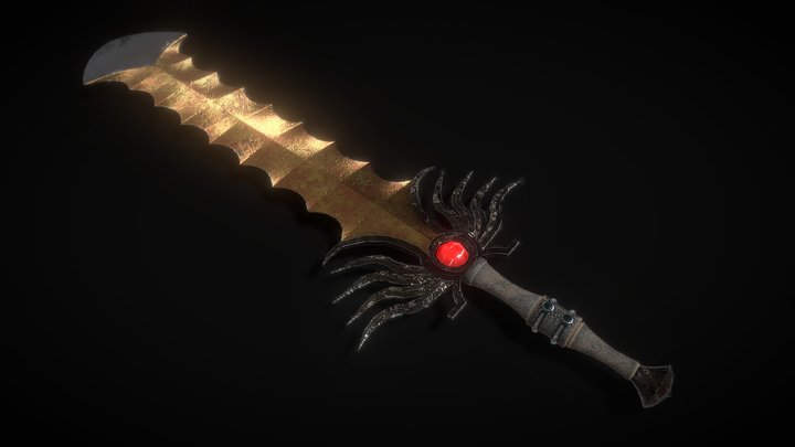 Fantasy Sword 2 3D Model