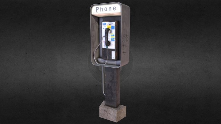 Phone Booth 3D Model