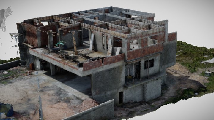 Modern_ House_ Construction 3D Model
