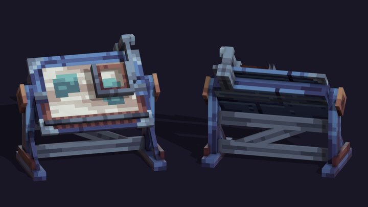 Research table - RUST 3D Model