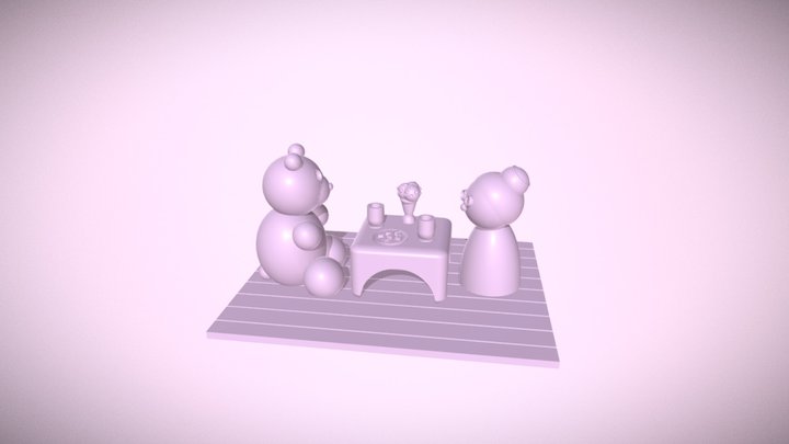 Tea Set 3D Model