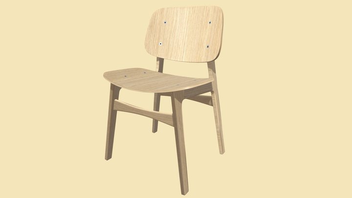 Chair (Søborg Chair by 'Fredericia') 3D Model