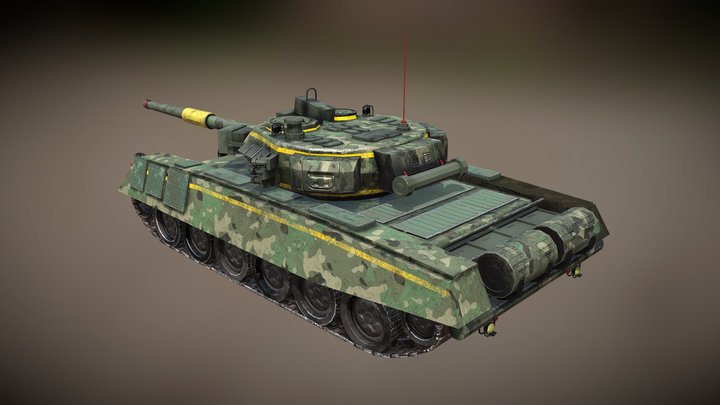 3D Tank | Substance Painter 3D Model