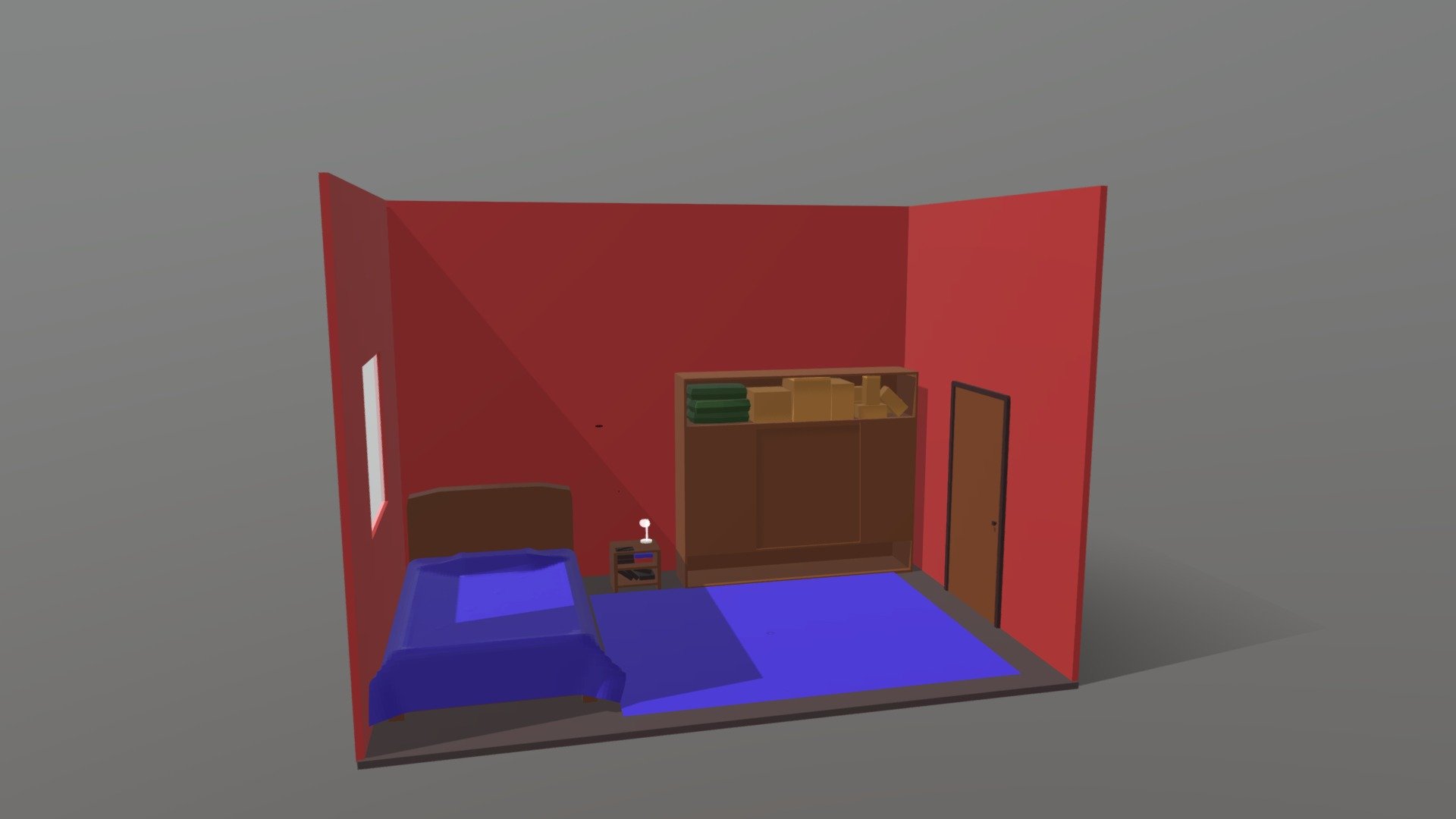 Red Bedroom Download Free 3d Model By Thatlorde [884c29e] Sketchfab