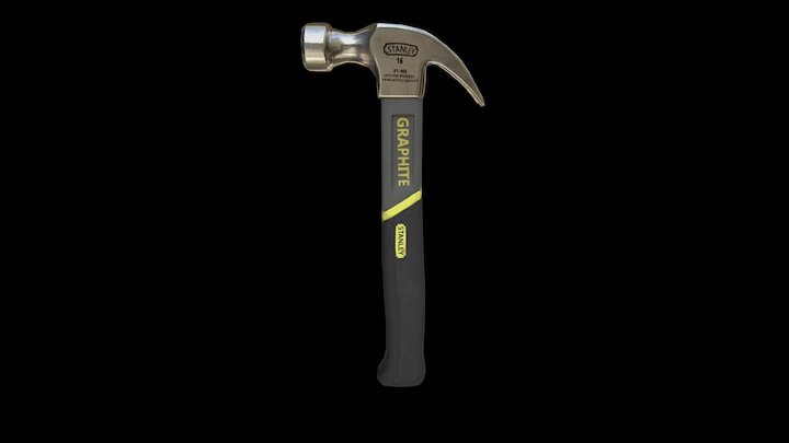 Low Poly Hammer 3D Model