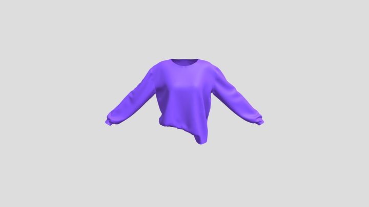 Simple women's shirt 3D Model