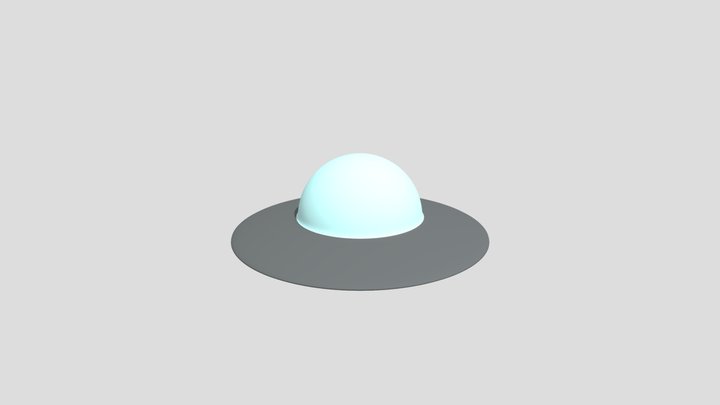 UFO With No Lights 3D Model