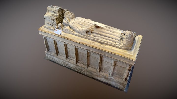 The memorial tomb of King Athelstan 3D Model