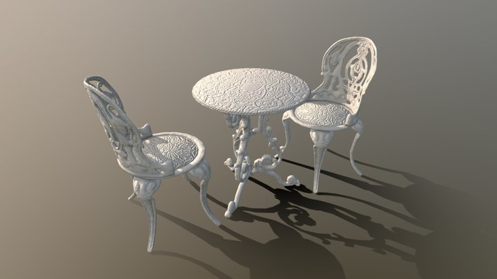 Garden Set Victorian 3D Model