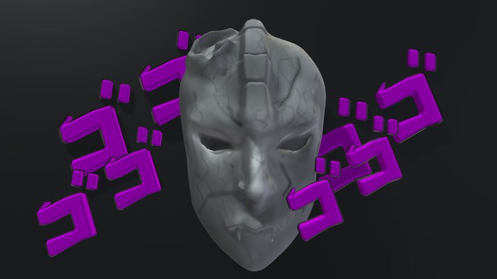 (free) stone mask from Jjba 3D Model