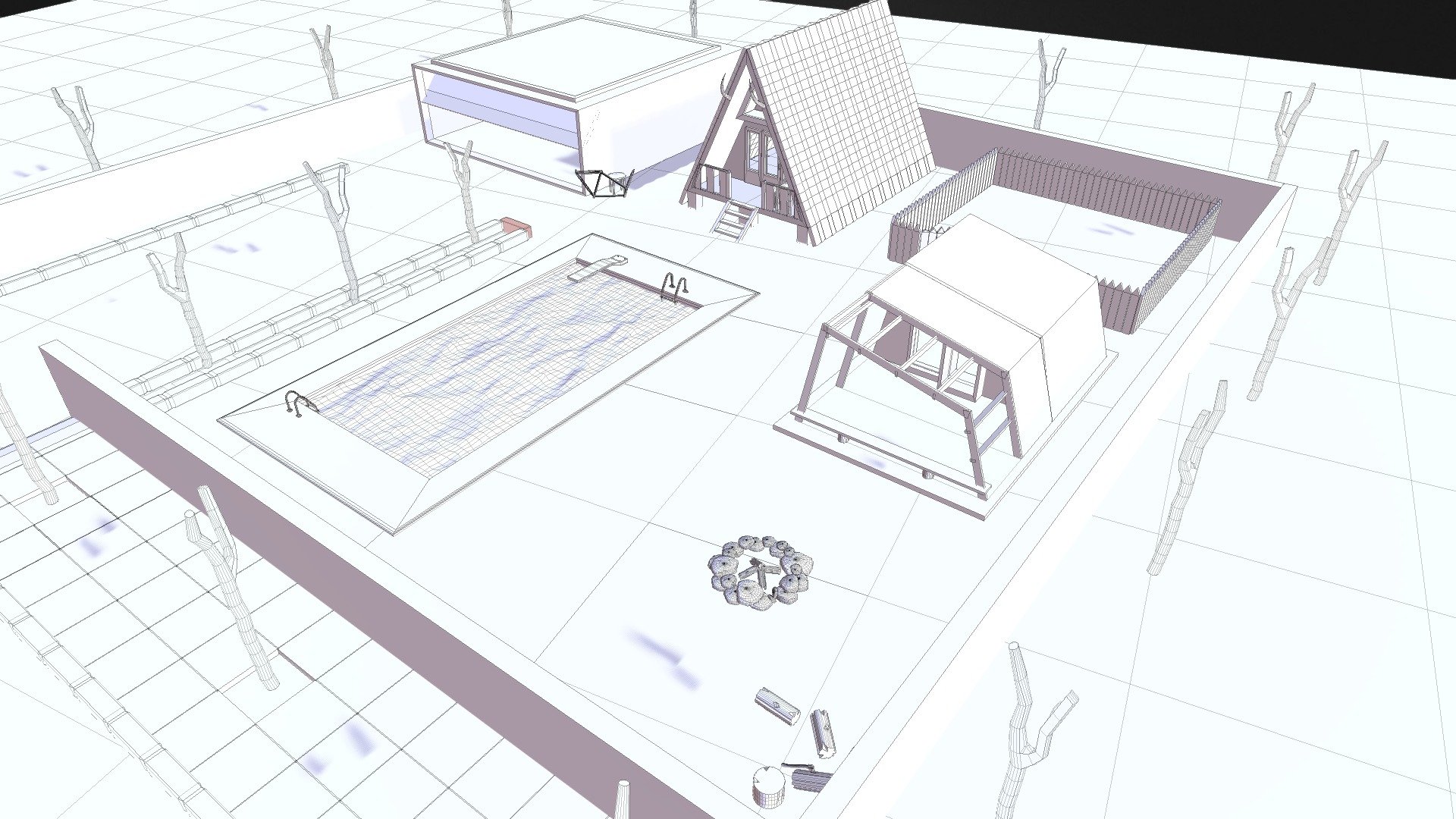 Bungalow villa | Non texture - 3D model by SonerTIFTIK [884e7d3 ...