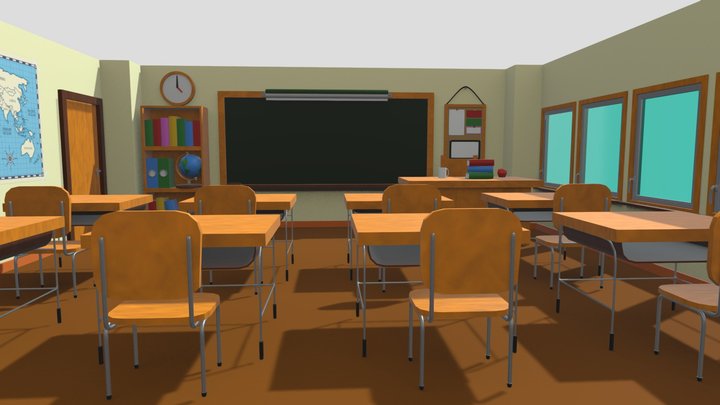 Sala de Aula final 3D Model