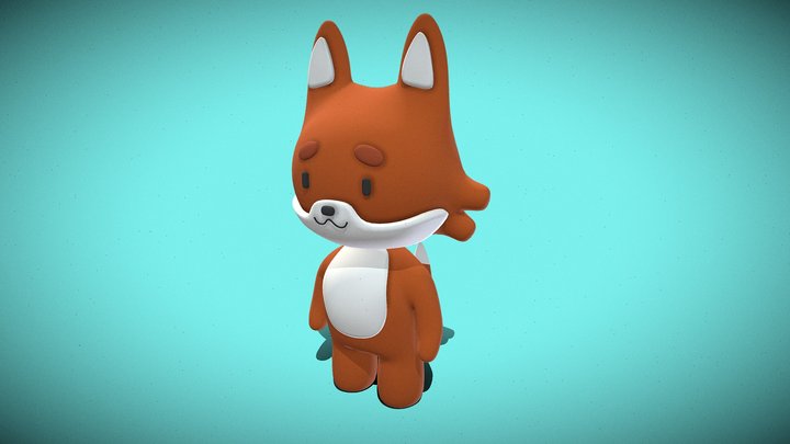 FuzzleFox | Cute Stylized Cartoon Fox Character