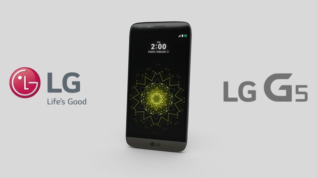 Smartphone LG G5 - Couleur Titane (Fr) 3D Model