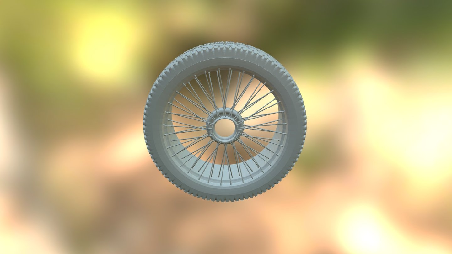 Spoked Wheel - 3D model by pcacesam [8850ce1] - Sketchfab