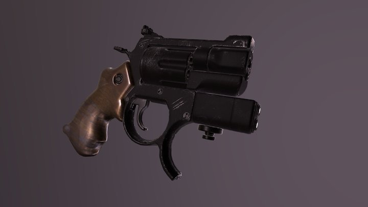 Revolver Zip 1 3D Model