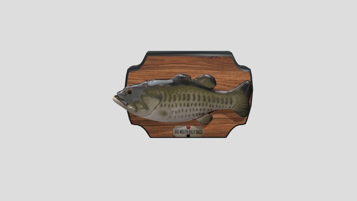 Big Mouth Billy Bass The Singing Sensation 3D Model