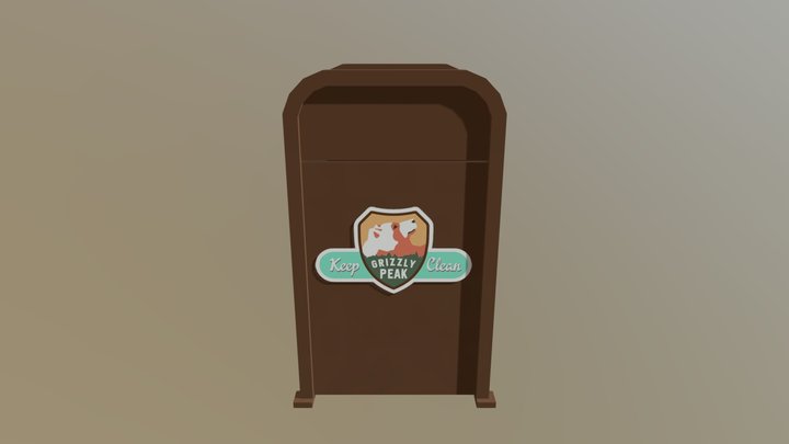 Grizzly Peak Trash Can