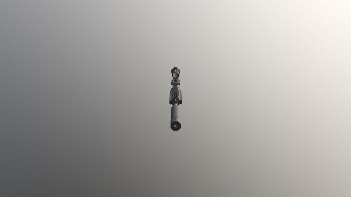 M4 With ACOG By Kuro 3D Model