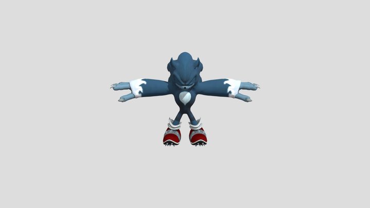 Xbox 360 - Sonic Unleashed - Sonic The Werehog 3D Model