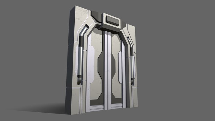 Sci-fi Door 3D Model