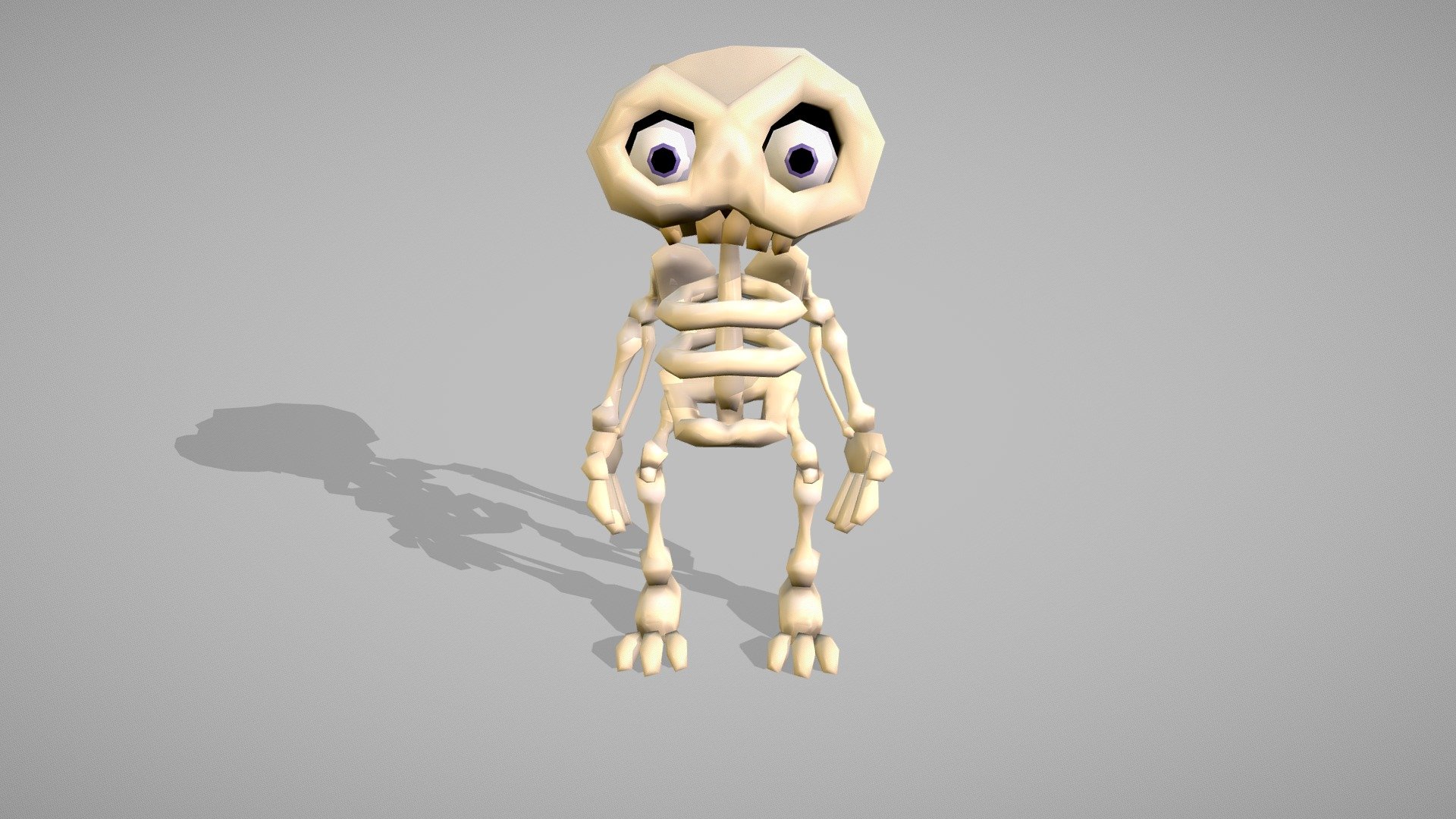 Skeleton Character - Low Poly - Download Free 3D model by Stanley ...