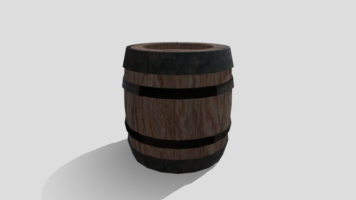 Wooden Barrel Andrew 4.2C 3D Model
