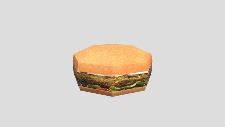 lowpoly burger 3D Model