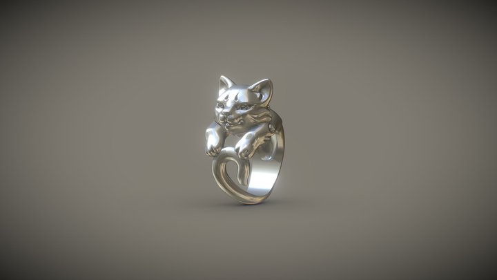 Cat Ring 3D Model