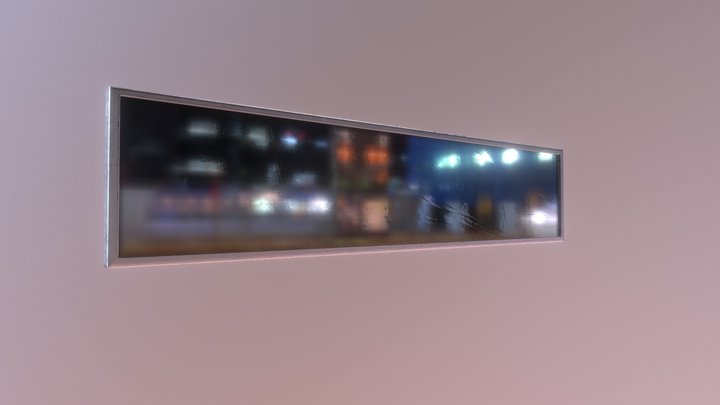 One Sided Mirror 3D Model
